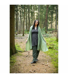 Mittelalter Schal Baumwolle Crinkle-Effekt unisex  Grün