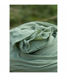 Mittelalter Schal Baumwolle Crinkle-Effekt unisex  Grün