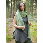 Mittelalter Schal Baumwolle Crinkle-Effekt unisex  Grün