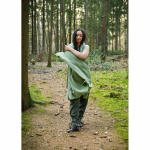Mittelalter Schal Baumwolle Crinkle-Effekt unisex  Grün