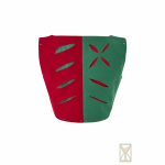 Landsknecht Wams Grün/Rot – Wollmischgewebe, ärmellos Yoremade
