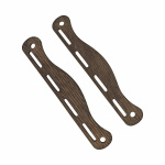 1 Paar Wikinger Taschenbügel Eiche dunkel "Birka" 20 cm