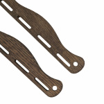 1 Paar Wikinger Taschenbügel Eiche dunkel "Birka" 20 cm