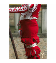 Landsknecht-Hose Weiß/Rot Yoremade – Renaissance Breeches M