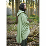 Mittelalter Cape mit Kapuze Baumwolle "Morgana" Grün
