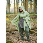 Mittelalter Cape mit Kapuze Baumwolle "Morgana" Grün
