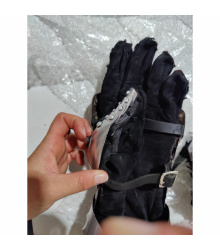 1 Paar Plattenhandschuhe aus 1,3 mm Stahl, vernietet und...