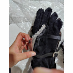 1 Paar Plattenhandschuhe aus 1,3 mm Stahl, vernietet und vernäht, B-Ware