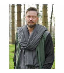 Mittelalter Schal Baumwolle Crinkle-Effekt unisex
