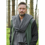 Mittelalter Schal Baumwolle Crinkle-Effekt unisex