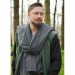 Mittelalter Schal Baumwolle Crinkle-Effekt unisex