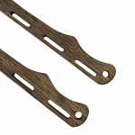 1 Paar Wikinger Taschenbügel Eiche dunkel "Haithabu" 27 cm