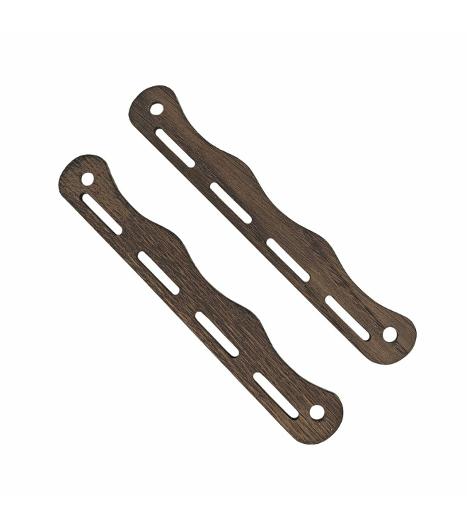 1 Paar Wikinger Taschenbügel Eiche dunkel "Haithabu" 20 cm