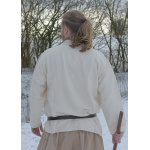 Schweres Mittelalter-Hemd, schnürbar, handgewebt, natur