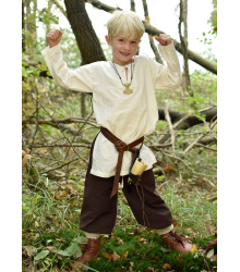 Weite Mittelalterliche Kinderhose Thore, braun