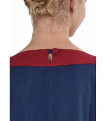 Mittelalterkleid Gudrun, blau/rot