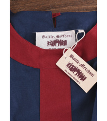Mittelalterkleid Gudrun, blau/rot