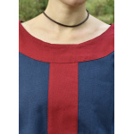 Mittelalterkleid Gudrun, blau/rot