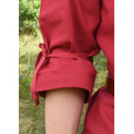Mittelalter Bluse Birga mit 3/4 Arm, rot