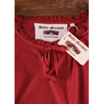 Mittelalter Bluse Birga mit 3/4 Arm, rot