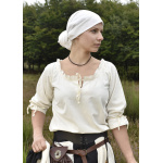 Mittelalter Bluse Birga mit 3/4 Arm, natur