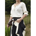 Mittelalter Bluse Birga mit 3/4 Arm, natur