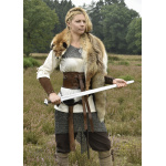 Mittelalter Bluse Birga mit 3/4 Arm, natur