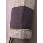 Wikinger Tunika Ove mit Fischgrätmuster, braun