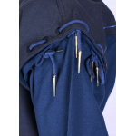 Mittelalter Tunika Bent mit abnehmbaren Ärmeln, blau/dunkelblau