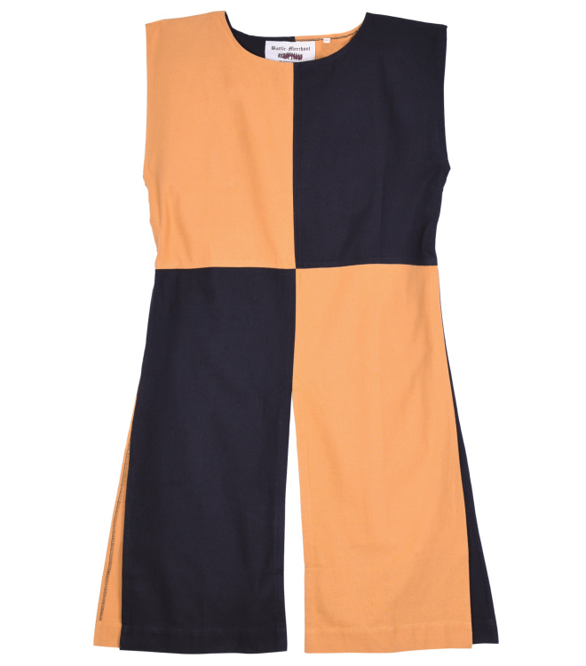 Mittelalter Waffenrock Eckhart, Mi-Parti, gelb/schwarz