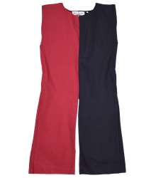 Mittelalter Waffenrock Eckhart, Mi-Parti, schwarz/rot