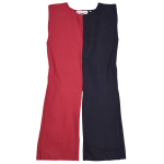 Mittelalter Waffenrock Eckhart, Mi-Parti, schwarz/rot