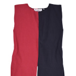 Mittelalter Waffenrock Eckhart, Mi-Parti, schwarz/rot