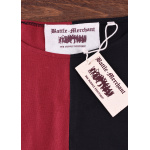 Mittelalter Waffenrock Eckhart, Mi-Parti, schwarz/rot