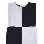 Mittelalter Waffenrock Eckhart, Mi-Parti, natur/schwarz