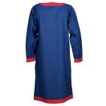 Mittelalterliche Tunika Vallentin, blau/rot