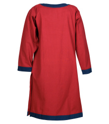 Mittelalterliche Tunika Vallentin, rot/blau