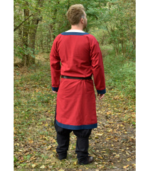 Mittelalterliche Tunika Vallentin, rot/blau