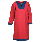 Mittelalterliche Tunika Vallentin, rot/blau
