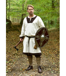 Mittelalterliche Tunika Vallentin, natur/braun