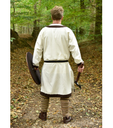 Mittelalterliche Tunika Vallentin, natur/braun