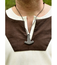 Mittelalterliche Tunika Vallentin, natur/braun