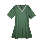 Mittelalter-Tunika Ailrik mit Bordüre, kurzarm, grün