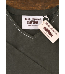 Mittelalter Kragelund Tunika Askur, langarm, olivgrün