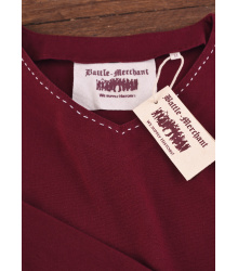 Mittelalter Kragelund Tunika Askur, langarm, weinrot