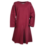 Mittelalter Kragelund Tunika Askur, langarm, weinrot