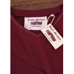 Mittelalter Kragelund Tunika Askur, langarm, weinrot