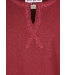 Mittelalter Tunika Albrecht mit Borte, langarm, weinrot