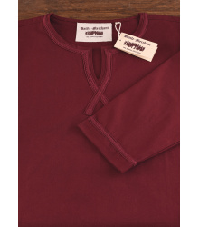 Mittelalter Tunika Albrecht mit Borte, langarm, weinrot