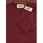 Mittelalter Tunika Albrecht mit Borte, langarm, weinrot